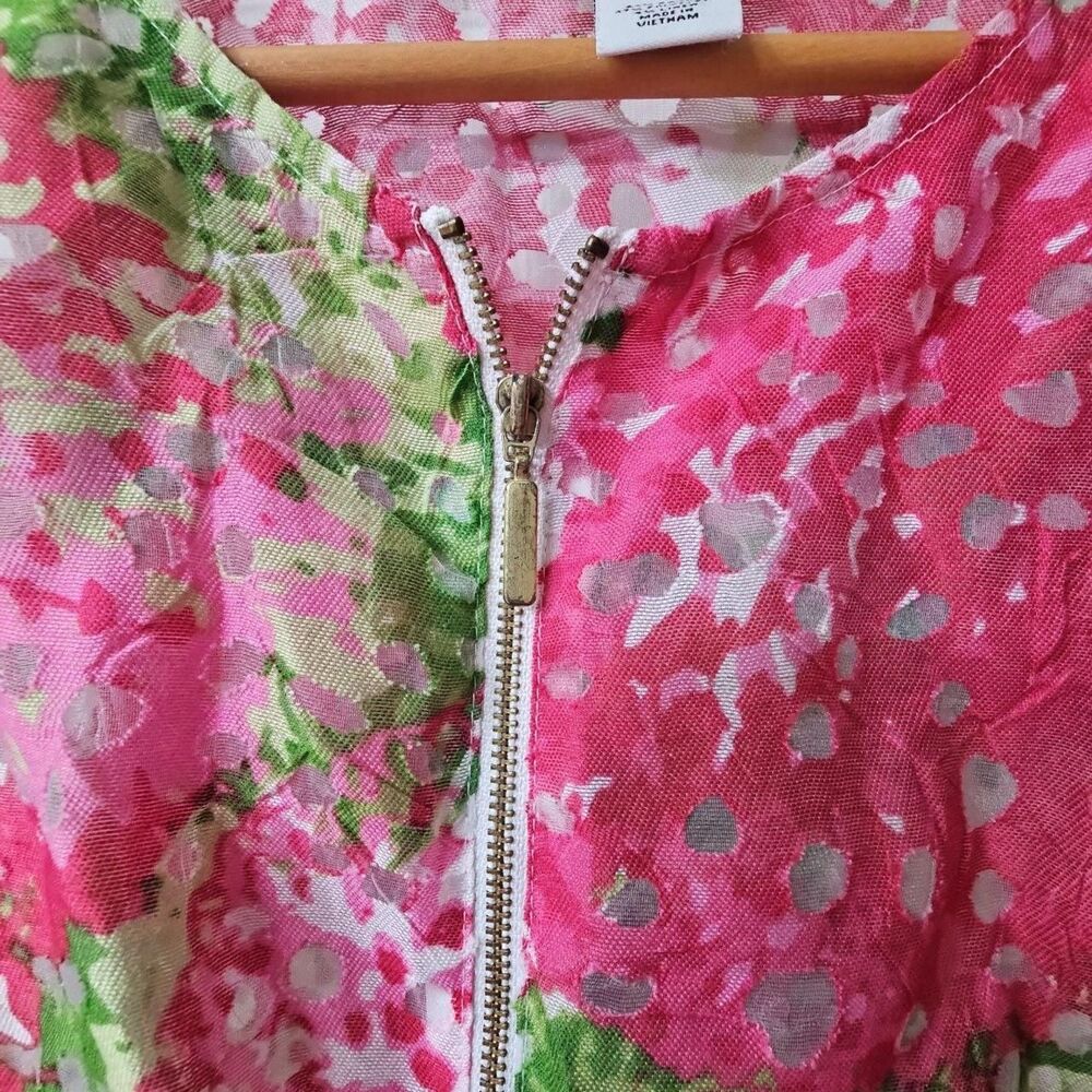 Ruby Rd. Women's Floral Print Full-Zip Lightweight Peplum Jacket - Picture 2 of 7